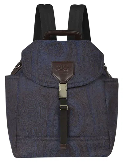 Etro Backpack In Blue