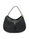 Etro Leather Textured Shoulder Bag In Black