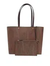 Etro Oversized Tote Double Handles In Brown