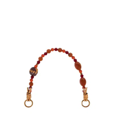 Etro Bag Handle With Marbles In Brown
