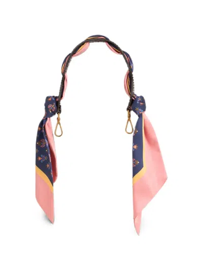 Etro Bag Handle With Scarf In Blue