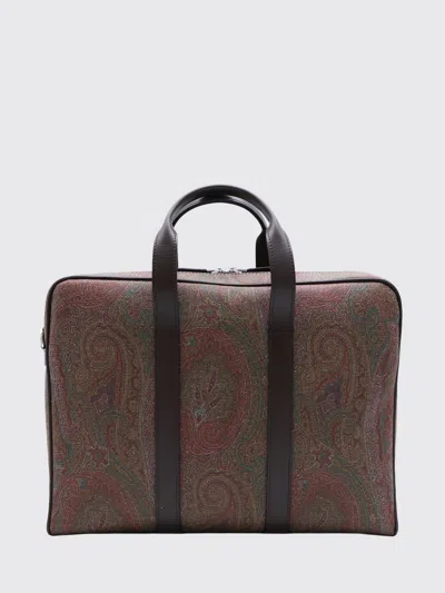 Etro Bag Men Colour Brown In Pattern