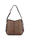 Etro Vulcano Medium Canvas Shoulder Bag