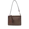 Etro Rectangular Bordeaux Clutch With Paisley Pattern