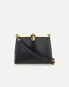 Etro Vela Mini Black Calfskin Shoulder Bag In Black