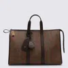 Etro Paisley Travel Bag Leather Trim Tag In Brown