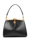 Etro Small Vela Leather Shoulder Bag In Black
