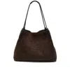 Etro Suede Bag For The Shoulder In Brown