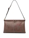 Etro Mini Arnica Paisley-patterned Shoulder Bag In Brown