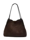 Etro Suede Bag For The Shoulder In Brown