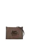Etro Women Pegaso Mini Clutch Bag In Brown