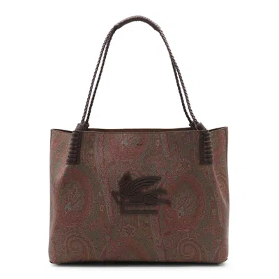 Etro Brown Libra S Shopping Bag