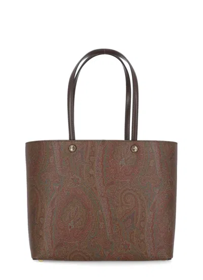 Etro Essential Shoulder Bags Brown