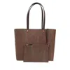 Etro Oversized Tote Double Handles In Brown/red