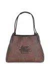 Etro Shopping Bag "libra" In Brown
