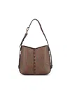 Etro Vulcano Medium Canvas Shoulder Bag In Multicolor