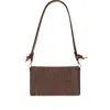 Etro Borsa A Spalla Arnica In Tessuto Stampato  Donna In Brown
