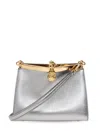 Etro Logo Charm Metallic Shoulder Bag