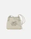 Etro Leather Shopping Bag In White