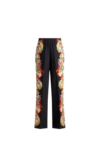 Etro Bandana Bouquet Printed Straight In Multi