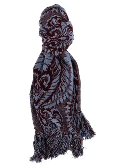Etro Multicolor Barocco Jacquard Scarf