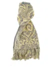 Etro Multicolor Barocco Jacquard Scarf In Multicolor