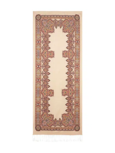 Etro Baroque-jacquard Scarf In Gold