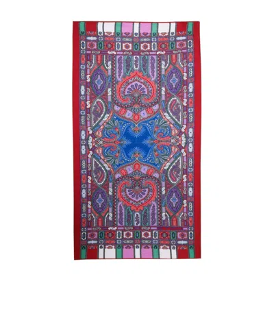 Etro Baroque-pattern Beach-towel In Multicolor