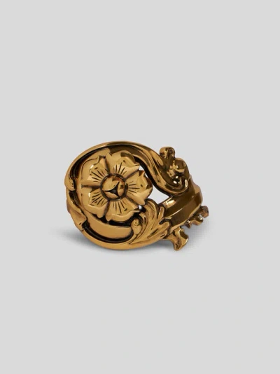 Etro , Baroque-style Bangle Bracelet, Woman, Gold