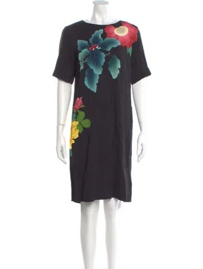 Pre-owned Etro Bateau Neckline Knee-length Dress In Multi