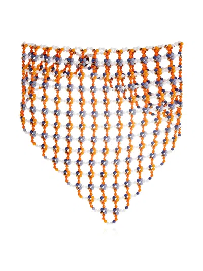 Etro Beaded Bandana In Gold