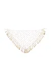 Etro Beaded Net Bandana In Gold