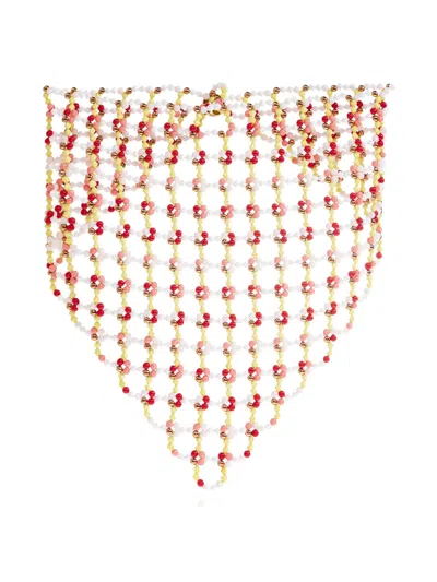 Etro Beaded Scarf In Gold