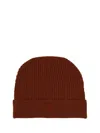 Etro Beanie Hat With Logo In Red