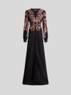 Etro Printed Pattern Dress In Schwarz