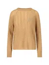 Etro Cable-knit Cashmere Sweater In Neutrals