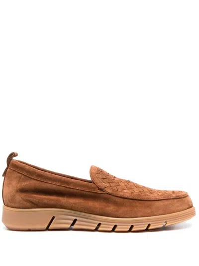 Etro Beige Leather Espadrilles In Brown
