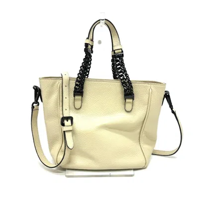 Pre-owned Etro Beige Leather Handbag Shoulder Bag () In Sand