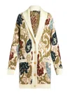 Etro Oversized Jacquard-knit Wool-blend Cardigan In Beige