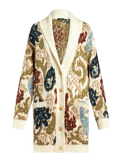 ETRO BEIGE MAXI CARDIGAN