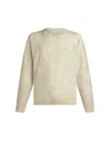 ETRO BEIGE PULLOVER WITH INLAID PAISLEY MOTIF