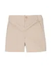 ETRO BEIGE TWILL SHORTS WITH EMBROIDERY