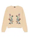 Etro Beige Wool And Cashmere Blend Sweater