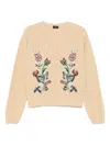 Etro Beige Wool-cashmere Blend Sweater In Neutral