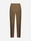 Etro Men Beige Wool One-pleat Trousers