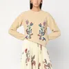 Etro Beige Wool Sweater With Embroidery In Brown