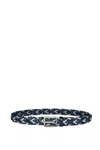 Etro Woven Leather Belt In Blue