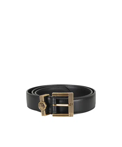 Etro Belt Logo Moneta In Black