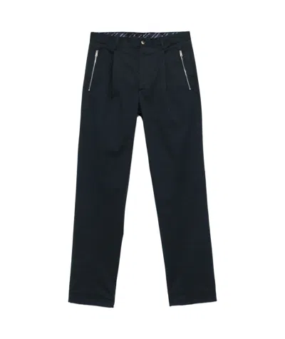 Etro Belt-loop Casual Pants In Black