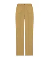 Etro Straight Leg Trousers With Belt Loops And Pockets In Nude